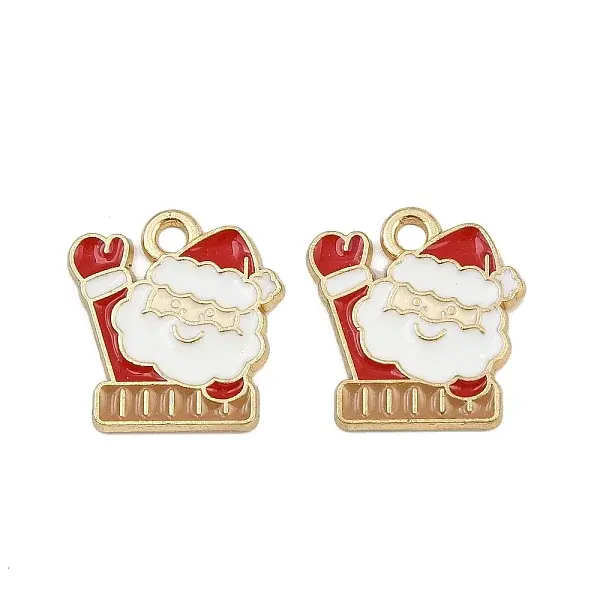 Christmas Themes Alloy Enamel Pendants