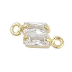 Rack Plating Brass with Cubic Zirconia Pendants