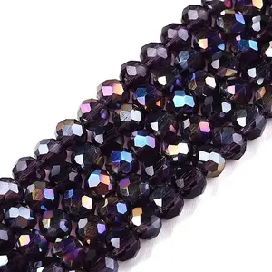 Electroplate Glass Beads Strands