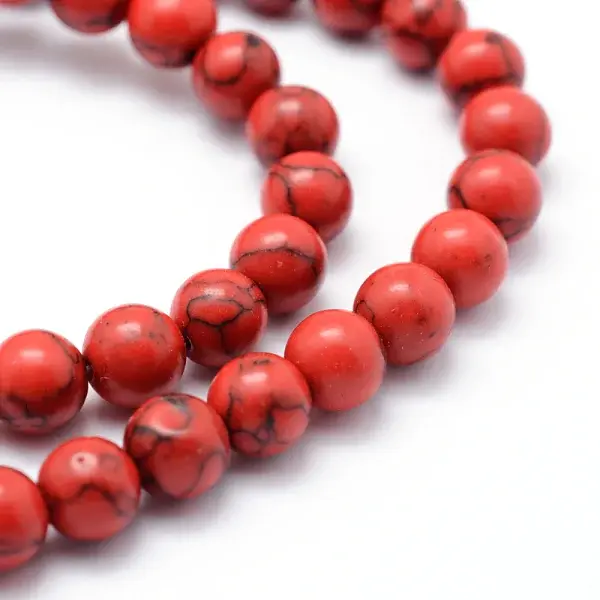 Synthetic Howlite Bead Strand