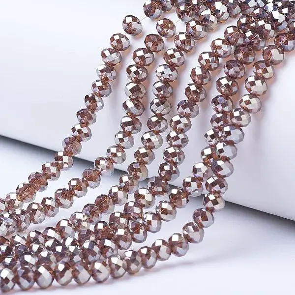 Electroplate Glass Beads Strands