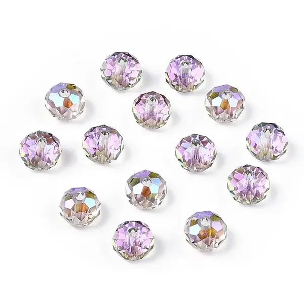 Transparent Electroplate Glass Beads