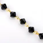 Handmade Bicone Glass Beads Chains for Necklaces Bracelets Making