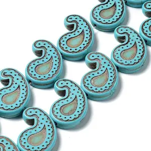 Synthetic Turquoise Dyed Beads Strands