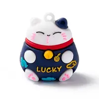 PVC Cartoon Lucky Cat Doll Pendants