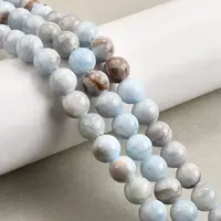 Natural Striped Stone Beads Strands