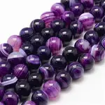 Natural Striped Agate/Banded Agate Bead Strands