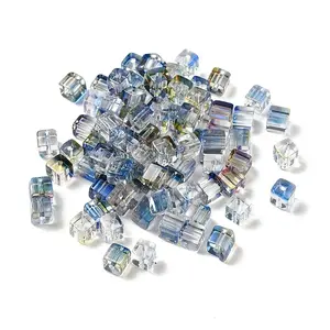 Two Tone Transparent Glass Beads
