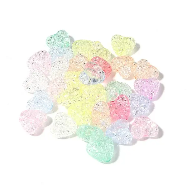 Transparent Crackle Acrylic Beads