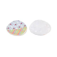 Plaid Theme Printed Acrylic Pendants