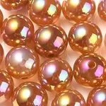 UV Plating Rainbow Iridescent Acrylic Beads