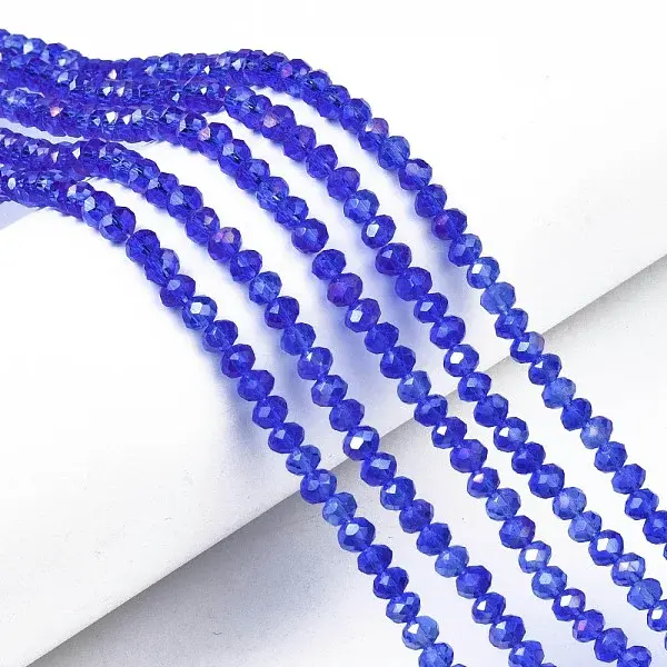 Electroplate Glass Beads Strands