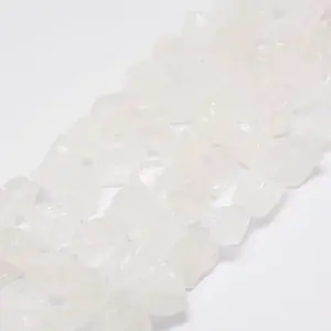 Raw Rough Natural Quartz Crystal Beads Strands