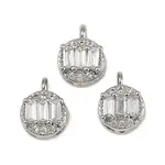 Brass Micro Pave Cubic Zirconia Pendants