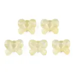 Transparent Spray Painted Glass Beads