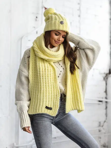 Žlutý šátek Cocomore bmgB576.lemon