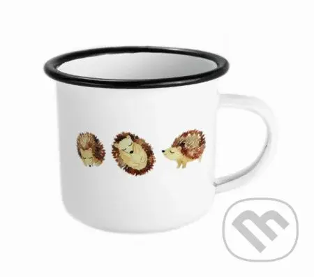 Smaltovaný hrnček Ježkovia