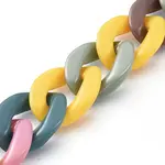 Handmade Opaque Acrylic Curb Chains