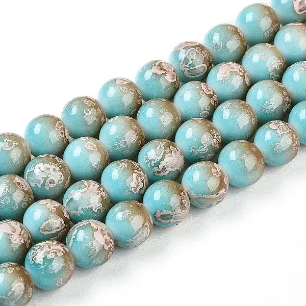 Baking Painted Glass Beads Strands