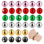 60Pcs 6 Colors Opaque Acrylic Beads