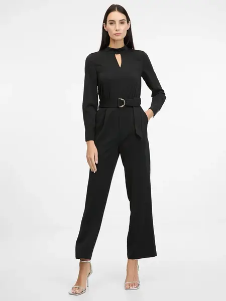 Black women's long-sleeved jumpsuit ORSAY - Women's