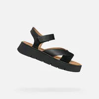 Black women's sandals Geox Dandra 40 - Women's