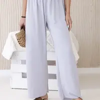 Kesi Włoski Nohavice so širokými nohavicami sivý