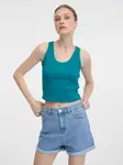 Turquoise women's crop tank top ORSAY - Women's