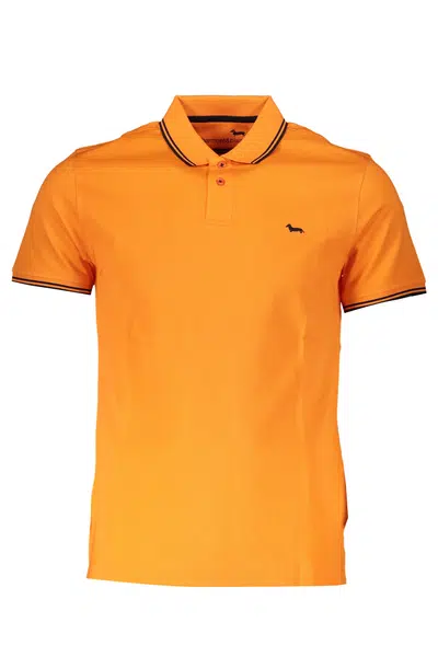 HARMONT &amp; BLAINE MEN'S ORANGE SHORT SLEEVED POLO SHIRT