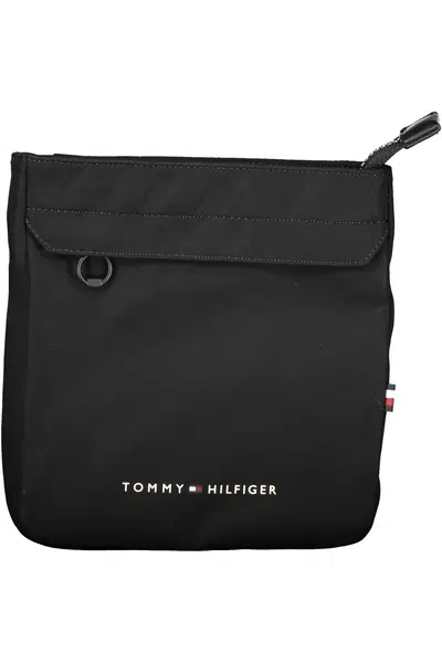 TOMMY HILFIGER MEN'S BLACK SHOULDER BAG