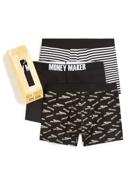 Celio Gift set of gold brick boxers, 3pcs - Men's
