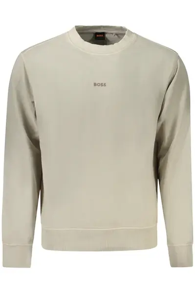 HUGO BOSS béžová mikina bez zipsu