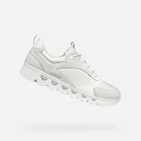 White men's sneakers Geox Spherica ECUB-4 - Men's