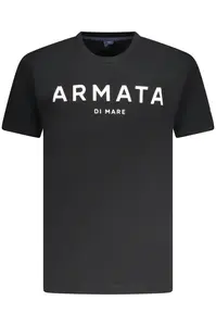 Čierne tričko Armata di Mare s krátkym rukávom