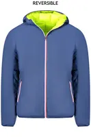 Obojstranná modrá pánska bunda