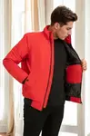18137 Dewberry Slim Fit Mens Coat-RED