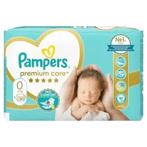 PAMPERS Premium Care Velikost 0, 30 ks