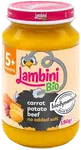 LAMBINI BIO Demeter příkrm mrkev, brambory a hovězí maso 190 g