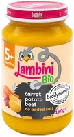 LAMBINI BIO Demeter příkrm mrkev, brambory a hovězí maso 190 g