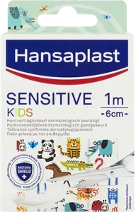 HANSAPLAST Sensitive Kids zvířátka dětské náplasti 1 m x 6 cm