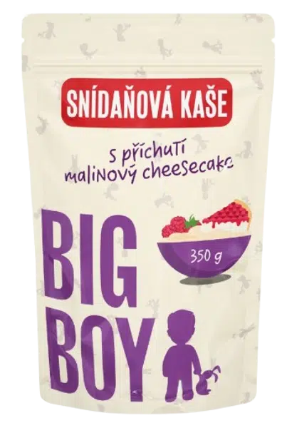 BIG BOY Rýžová kaše malinový cheesecake Eko varianta 350 g