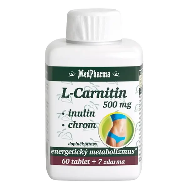 MEDPHARMA L-Carnitin 500 mg+Inulin+Chrom 67 tablet