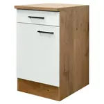 Dolní kuchyňská skříňka Avila US50, dub lancelot/krémová, šířka 50 cm