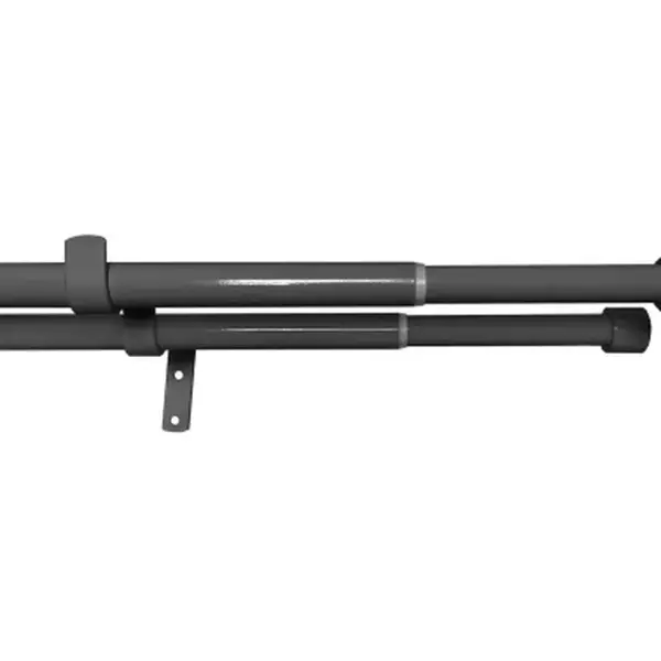 Garnýž dvouřadá Lory 120-230 cm, černý nikl