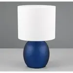 Stolní lampa Vela, modré sklo