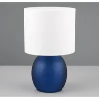 Stolní lampa Vela, modré sklo