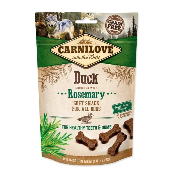 Carnilove Dog Semi Moist Snack Duck&Rosemary 200g | Pamlsky pro psy