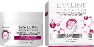 EVELINE 3D Retinol & Mořské řasy - Intenz. zpevňující omlazující denní a noční krém 50 ml