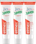 ELMEX Junior zubní pasta pro děti ve věku 6-12 let triopack 3 x 75 ml