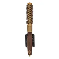 Olivia Garden Expert Blowout Shine Round Brush Wavy Bristles Gold & Brown 20 mm kartáč na vlasy